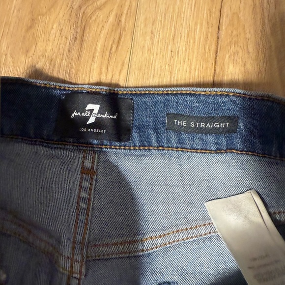 7 For All Mankind Classic Blue Jeans The Straight Leg Jeans Men’s Size 30 - Picture 4 of 8